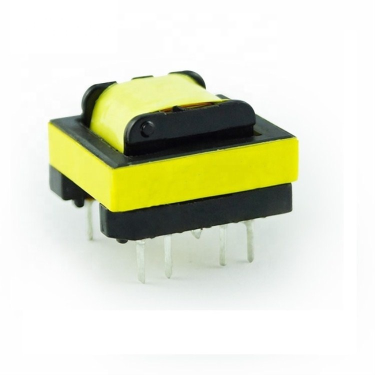 EE19 Horizontal Common mode high frequency with ROHS Anti-interference charger board transformer for office equipment